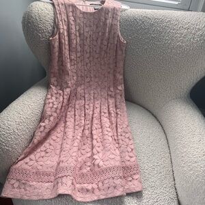 Jessica Howard Dusty Rose Lace Bodice Dress